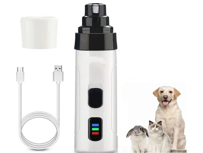 PetCare Trim — Lixa Elétrica Silenciosa e Segura para Unhas de Pets