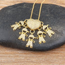 MomLove Pro — Colar de Mãe com Filhos em Cristal Zircônia!