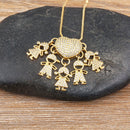 MomLove Pro — Colar de Mãe com Filhos em Cristal Zircônia!