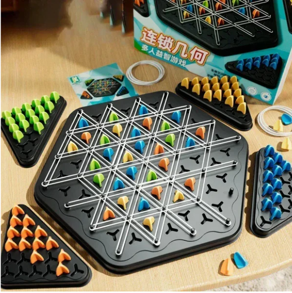 Triângulo Xadrez Jogo de Tabuleiro Diversão Garantida®