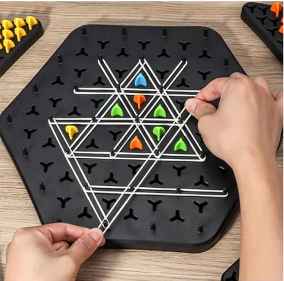 Triângulo Xadrez Jogo de Tabuleiro Diversão Garantida®
